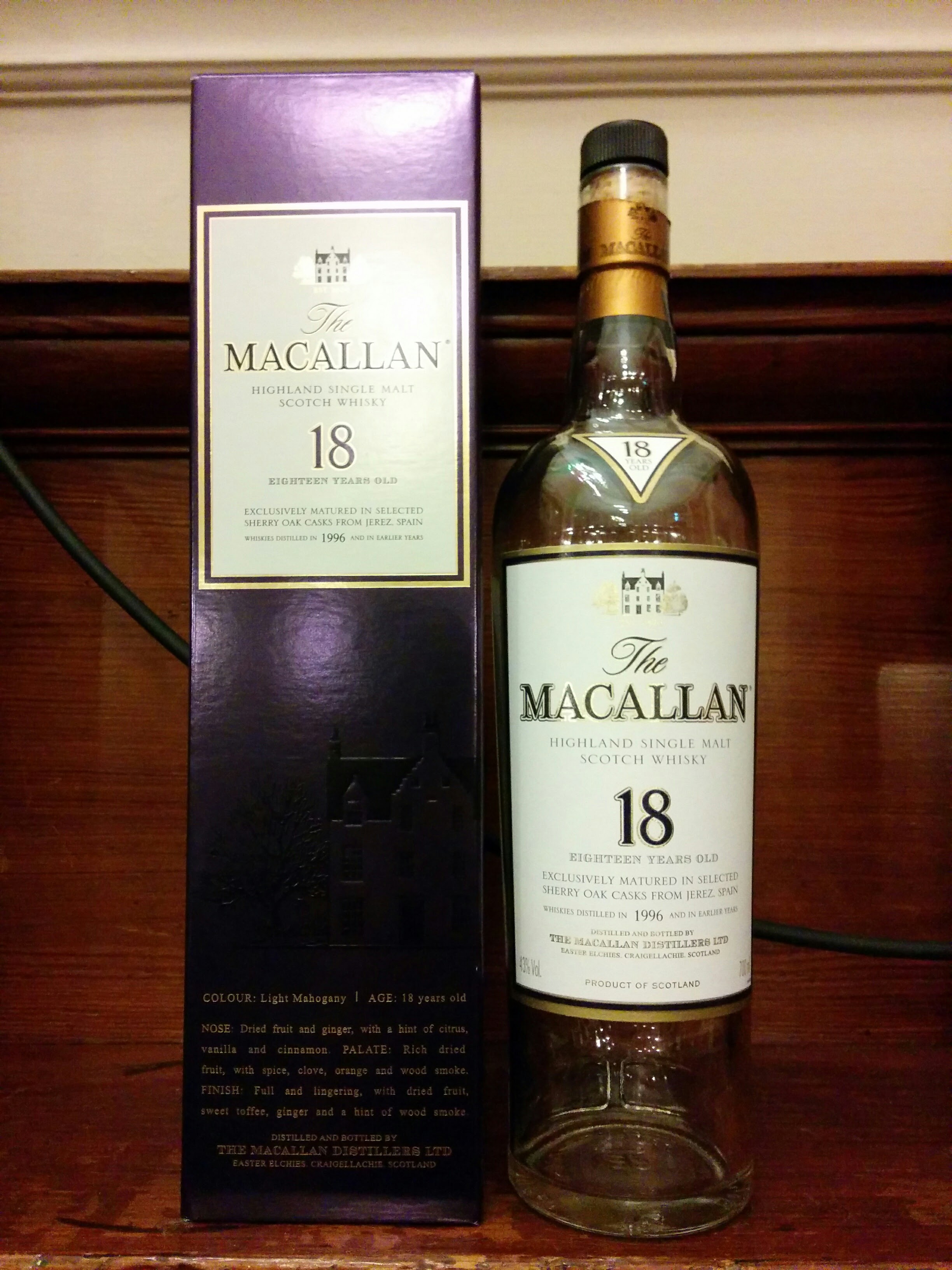 Macallan 18 Year Old Sherry Oak | Adventures in Whisky Land